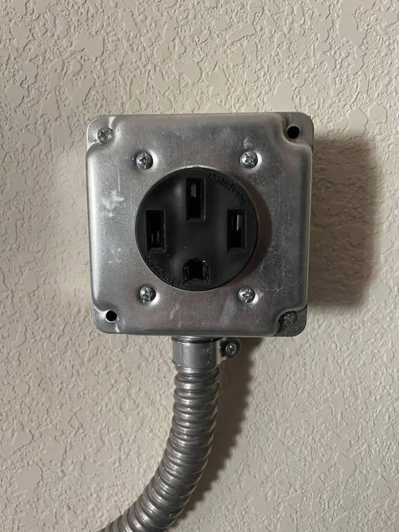 NEMA 14-50 outlet installed for Electrical Panel Upgrade in Holland